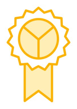 Rozet. Web simgesi basit illüstrasyon              