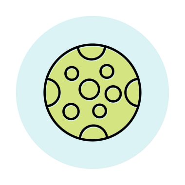 Dolunay düz ikonu. vektör illüstrasyonu 