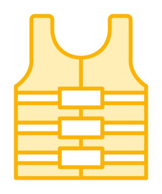 Can yeleği simge vektör çizim