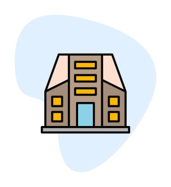 Şehir İnşa Ağı simgesi, vektör illüstrasyonu