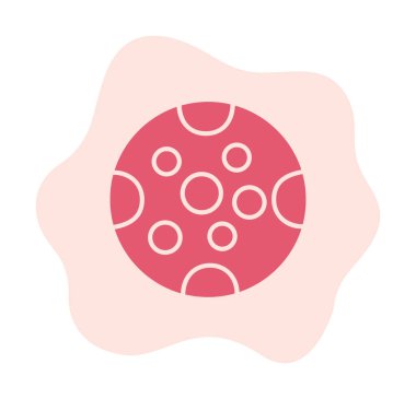 Dolunay düz ikonu. vektör illüstrasyonu 