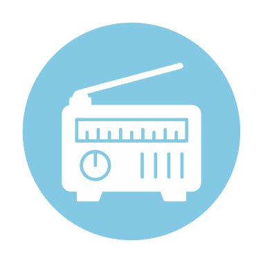 radyo simgesi web basit illüstrasyon