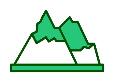 dağ ikonu vektör illüstrasyonu 