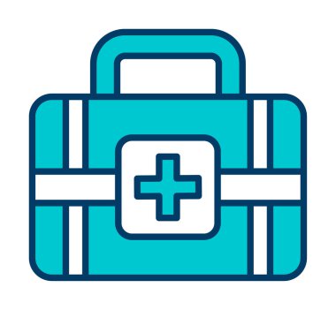 İlk yardım kiti vektör illüstrasyonu