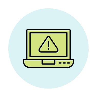 uyarı simgesi olan dizüstü bilgisayar 