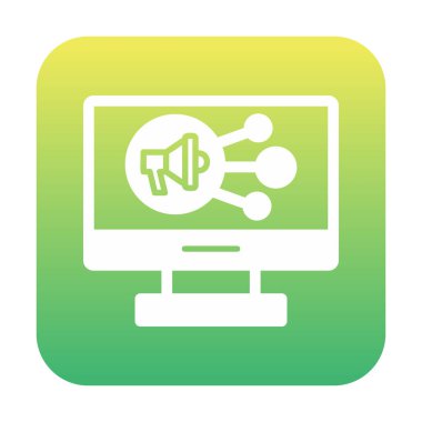 vektör Sosyal Ortam simgesi illüstrasyonu                