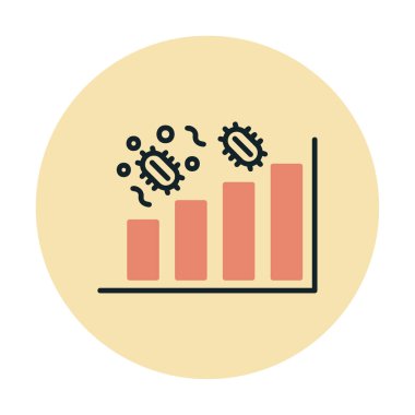 ilerlemeyi artıran veri analiz renk simgesi