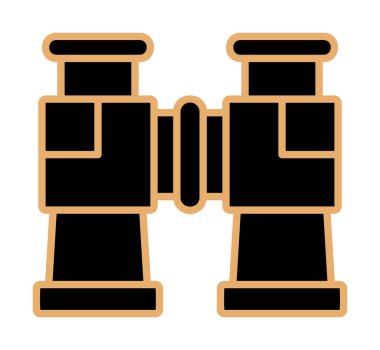 binoküler ikon vektör çizimi