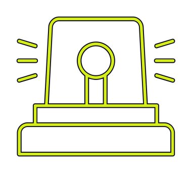 Siren simgesi, vektör çizimi 