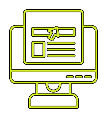 çevrimiçi haber simgesi vektör illüstrasyonu               