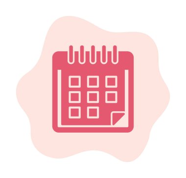 Takvim simgesi, vektör çizimi