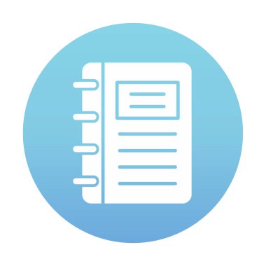 Not defteri web simge vektör çizim