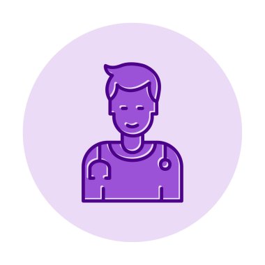 Doktor simgesinin vektör çizimi