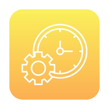 Zaman Yöneticisi web simgesi vektör illüstrasyonu