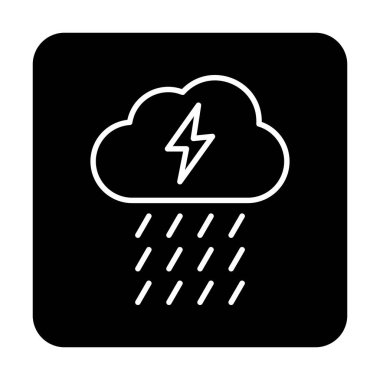 yağmur simgesi, vektör illüstrasyonu  