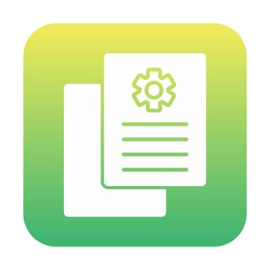 Çalışma Raporu. Web simgesi basit illüstrasyon