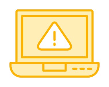 uyarı simgesi olan dizüstü bilgisayar 