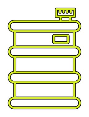 Fıçı ikonu. Vektör İllüstrasyonu