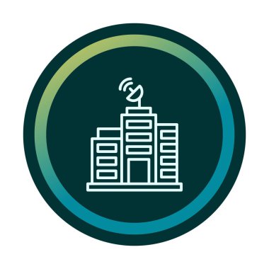 Basit Ağ Oluşturma simgesi, vektör çizimi