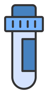 test tüpü modern simge vektör çizimi