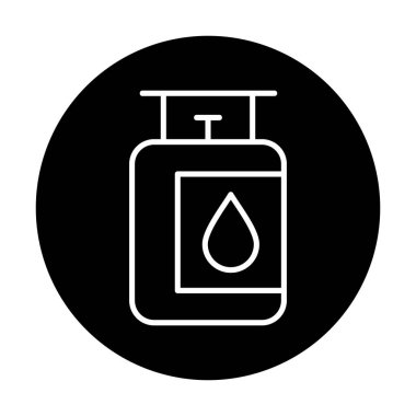 gaz tankı ikonu vektör illüstrasyonu