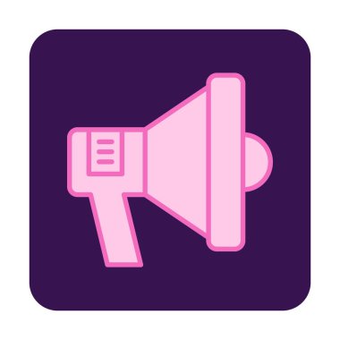 hoparlör, megafon simgesi. vektör çizim.  