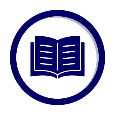 Basit Açık Kitap web simgesi çizim vektörü