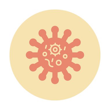 Corona virüs simgesi, covid-19 salgın hastalık sembolü, çizgi biçimi vektör simgesi