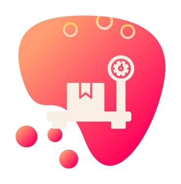 ölçekli düz simge, vektör illüstrasyonu 