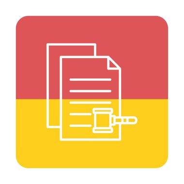 belgelerin vektör çizimi simgesi  