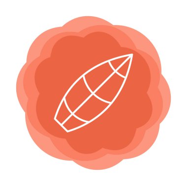 sörf tahtası vektör illüstrasyonu modern simge