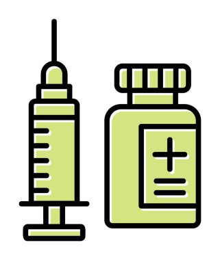 Aşılama web simgesi, vektör illüstrasyonu