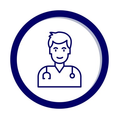 Doktor simgesinin vektör çizimi