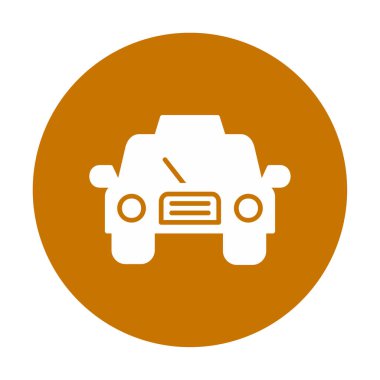 taksi simgesi vektör illüstrasyonu 