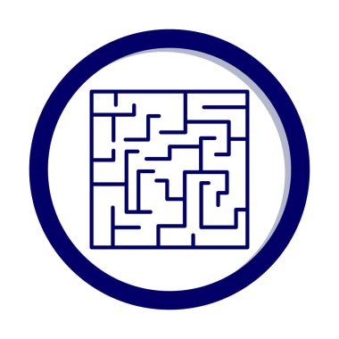 Labirent için labirent oyunu, çözüm. vektör