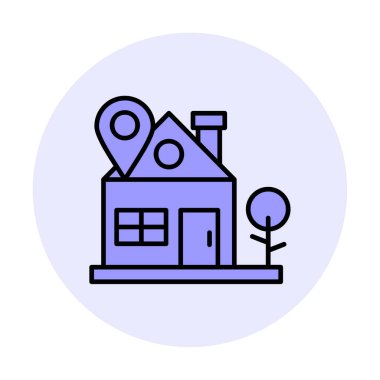 ev yeri kutsal kişilerin resmi, vektör çizim  