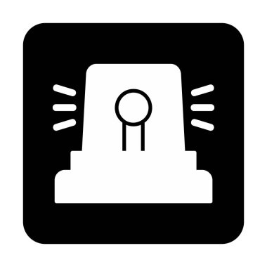 Siren simgesi, vektör çizimi 