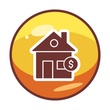 Emlak simgesi vektör illüstrasyon grafik şablonu 