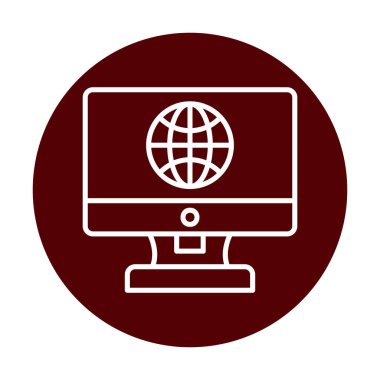 Internet bağlantısı simgesini vektör çizim