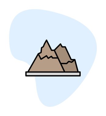 dağ ikonu vektör illüstrasyonu 