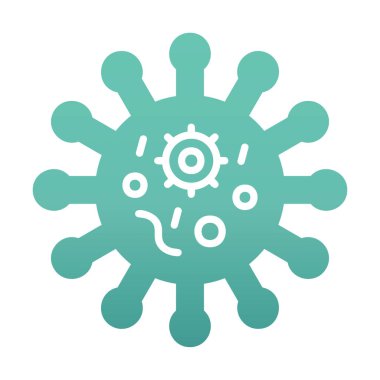 Corona virüs simgesi, covid-19 salgın hastalık sembolü, çizgi biçimi vektör simgesi