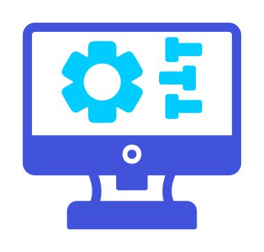 Ayarları web simgesi, vektör çizim              