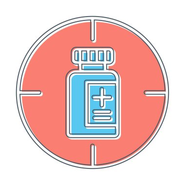 hedef simge, vektör illüstrasyonu basit tasarım