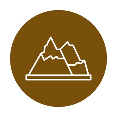 dağ ikonu vektör illüstrasyonu 