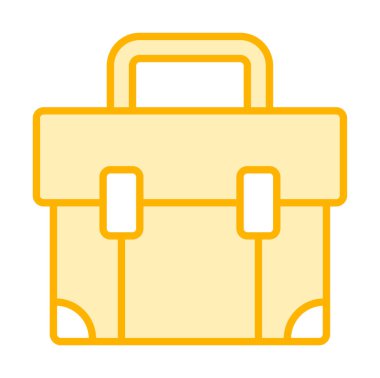 bavul ikonu vektör illüstrasyonu 