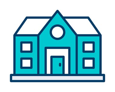 ev web simgesi, vektör illüstrasyonu 