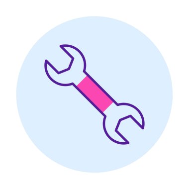 Wrench kutsal kişilerin resmi, vektör çizim