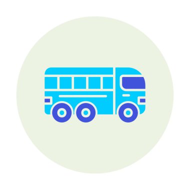 bus simgesi, vektör illüstrasyonu