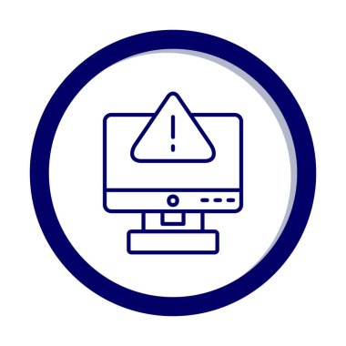 Hata imza simgesi vektör illüstrasyonu