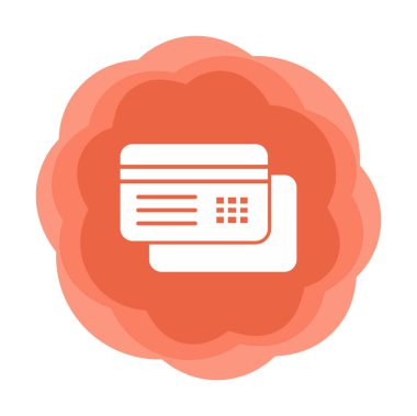 Düz kredi kartı ikonu. düz dizayn 